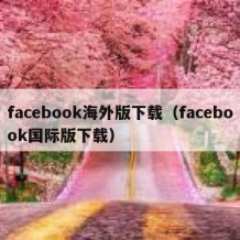 facebook海外版下载（facebook国际版下载）
