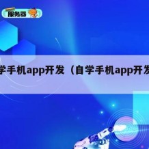 自学手机app开发（自学手机app开发软件）