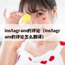 instagram的评论（Instagram的评论怎么翻译）