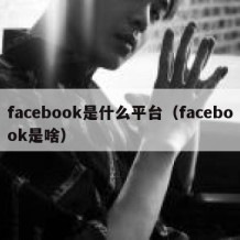 facebook是什么平台（facebook是啥）