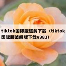 tiktok国际版破解下载（tiktok国际版破解版下载v983）