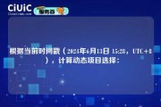 根据当前时间戳（2024年6月13日 15:28，UTC+8），计算动态项目选择：