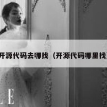 开源代码去哪找（开源代码哪里找）