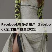 Facebook有多少用户（facebook全球用户数量2021）