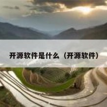 开源软件是什么（开源软件）