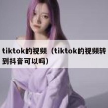 tiktok的视频（tiktok的视频转到抖音可以吗）
