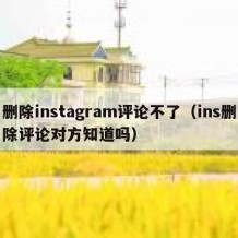 删除instagram评论不了（ins删除评论对方知道吗）