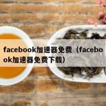facebook加速器免费（facebook加速器免费下载）