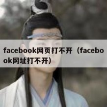facebook网页打不开（facebook网址打不开）