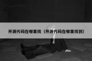 开源代码在哪里找（开源代码在哪里找到）