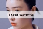 小程序搭建（江门小程序搭建）