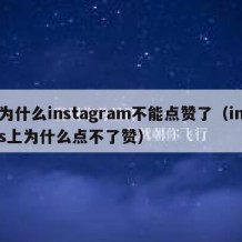 为什么instagram不能点赞了（ins上为什么点不了赞）