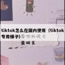 tiktok怎么在国内使用（tiktok专用梯子）