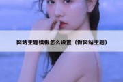 网站主题模板怎么设置（做网站主题）