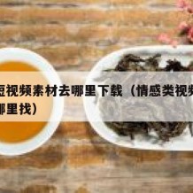 情感短视频素材去哪里下载（情感类视频的素材在哪里找）