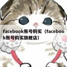 facebook账号购买（facebook账号购买旗舰店）