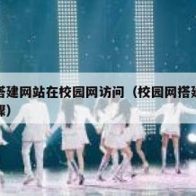 如何搭建网站在校园网访问（校园网搭建有哪些步骤）