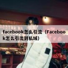 facebook怎么引流（Facebook怎么引流到私域）