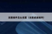 主题插件怎么设置（主题桌面插件）