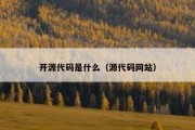 开源代码是什么（源代码网站）