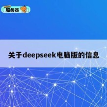 关于deepseek电脑版的信息