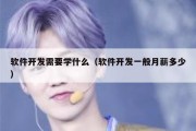 软件开发需要学什么（软件开发一般月薪多少）