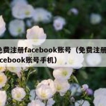 免费注册facebook账号（免费注册facebook账号手机）