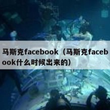马斯克facebook（马斯克facebook什么时候出来的）