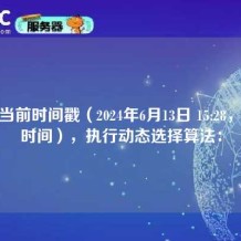 根据当前时间戳（2024年6月13日 15:28，北京时间），执行动态选择算法：