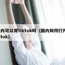国内可以用tiktok吗（国内如何打开tiktok）