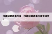 搭建网站基本步骤（搭建网站基本步骤有哪些）