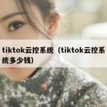 tiktok云控系统（tiktok云控系统多少钱）