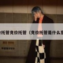 竞价托管竞价托管（竞价托管是什么意思）