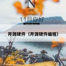 开源硬件（开源硬件编程）