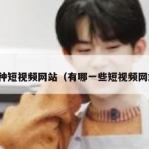 那种短视频网站（有哪一些短视频网站）
