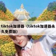 tiktok加速器（tiktok加速器永久免费版）