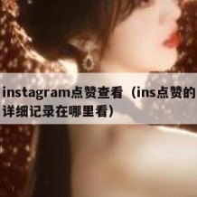 instagram点赞查看（ins点赞的详细记录在哪里看）