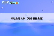 网站主题定制（网站制作主题）