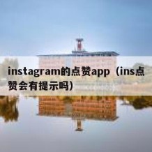 instagram的点赞app（ins点赞会有提示吗）