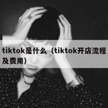 tiktok是什么（tiktok开店流程及费用）
