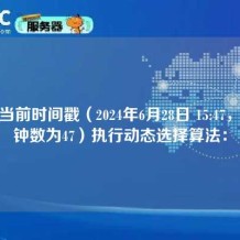根据当前时间戳（2024年6月28日 15:47，即分钟数为47）执行动态选择算法：