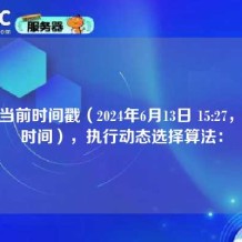 根据当前时间戳（2024年6月13日 15:27，北京时间），执行动态选择算法：