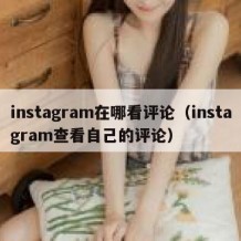 instagram在哪看评论（instagram查看自己的评论）