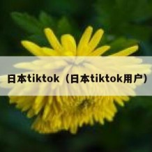 日本tiktok（日本tiktok用户）
