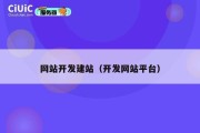 网站开发建站（开发网站平台）