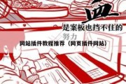 网站插件教程推荐（网页插件网站）