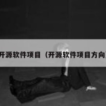 开源软件项目（开源软件项目方向）