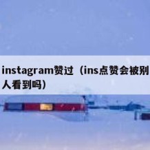 instagram赞过（ins点赞会被别人看到吗）