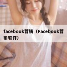 facebook营销（Facebook营销软件）