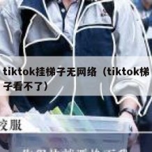 tiktok挂梯子无网络（tiktok梯子看不了）